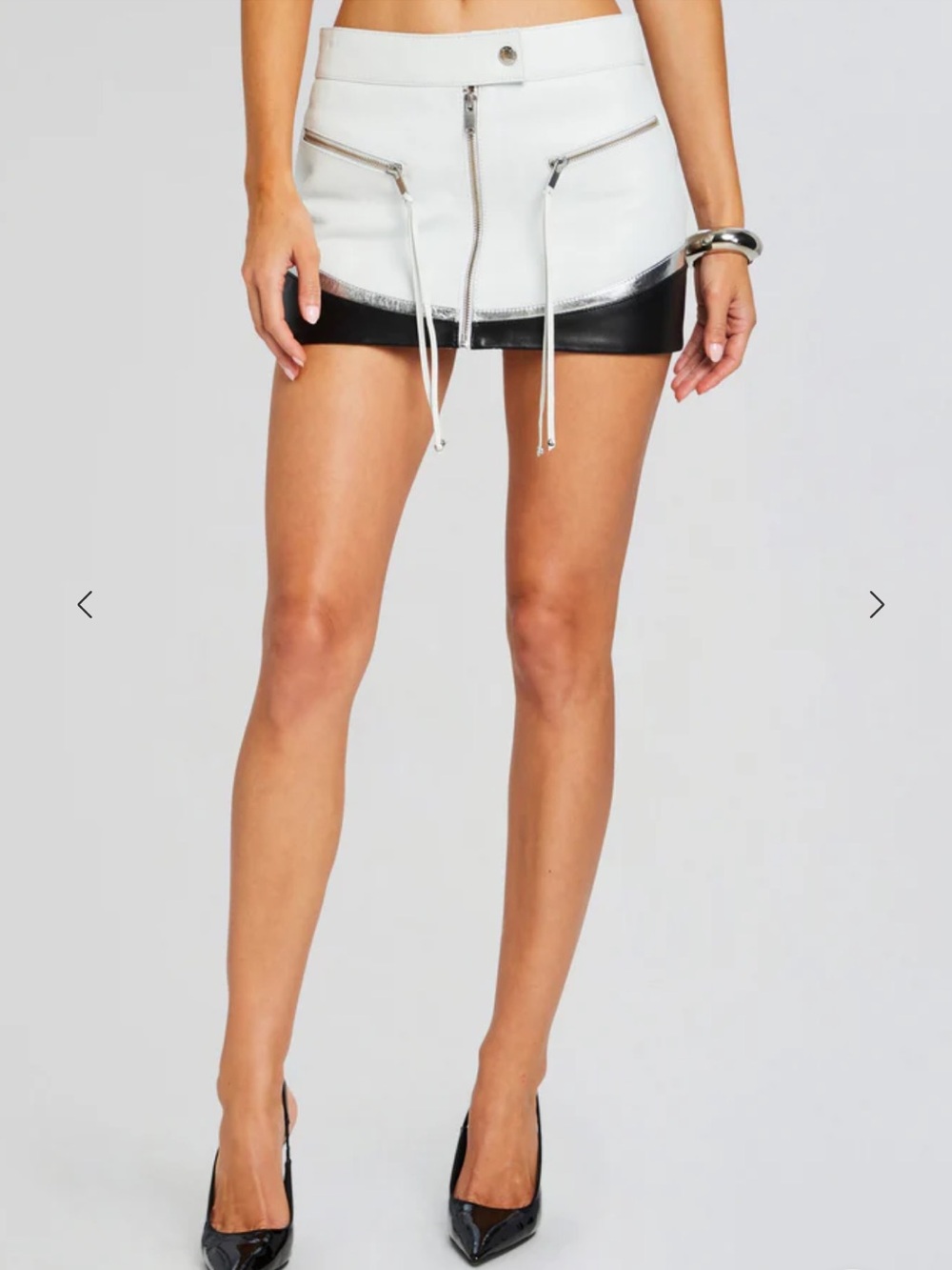 Retrofête Sian lamskin Leather Skirt Small $498 NWT